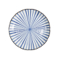 Preview: Teller Natsu Tokusa Blau/Weiß, Porzellan, Ø 24,7 cm, Art.-Nr. 22332
