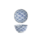 Preview: Rice Bowl Natsu Nami Blue, White, Porcelain, 350 ml