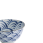 Preview: Rice Bowl Natsu Nami Blue, White, Porcelain, 350 ml, Item No. 22335