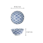 Preview: Tayo-Schale Natsu Nami Blau/Weiß, Porzellan, 500 ml, Art.-Nr. 22336