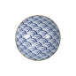 Preview: Ramen Bowl Natsu Nami Blue, White, Porcelain, 1 L, Item No. 22337