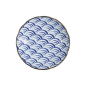 Preview: Plate Natsu Nami Blue, White, Porcelain, Ø 22 cm, Item No. 22339