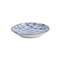 Preview: Plate Natsu Nami Blue, White, Porcelain, Ø 22 cm, Item No. 22339