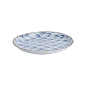 Preview: Plate Natsu Nami Blue, White, Porcelain, Ø 24.7 cm, Item No. 22341