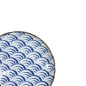 Preview: Plate Natsu Nami Blue, White, Porcelain, Ø 24.7 cm, Item No. 22341