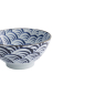 Preview: Schale Natsu Nami Mixed Bowls Blau/Weiß, Porzellan, 1 L, Art.-Nr. 22343