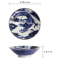 Preview: Schale in Geschenkbox Japonism Dragon Blau, Porzellan, 1,6 L, Art.-Nr. 22515