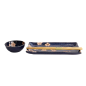 Preview: TDS, Sushi Set, Sakura Navy, 2 Stk mit Chopsticks, 22,5x12,7 & 8,6x3,6cm, Art.-Nr. 22582