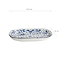 Preview: TDS,  Plate, Tokyo Blue, Maizuru Oblong, 18.7x13cm, Item No. 22622