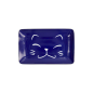 Preview: Sushi-Platte Kawaii Lucky Cat Blau, Porzellan, 21 × 13,5 cm, Art.-Nr. 22661