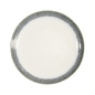 Preview: Charger Plate Monte Negro White, Anthracite, Stoneware, Ø 30 cm. Height 2.5 cm, Item No. 24344