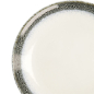 Preview: Dessertteller Monte Negro Weiß/Anthrazit, Steinzeug, Ø 21 cm, Höhe 2,5 cm, Art.-Nr. 24345