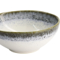 Preview: Bowl Monte Negro White, Blue-Grey, Stoneware, Ø 11 cm. Height 4.5 cm, 160 ml, Item No. 24348
