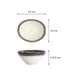 Preview: Rice Bowl Monte Negro, Stoneware, 700 ml, Item No. 24350