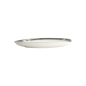 Preview: Oval Serving Platter Monte Negro White, Blue-Grey, Stoneware, 39 × 22 × 4 cm, Item No. 24351