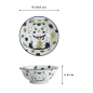 Preview: Ramen Bowl Kawaii Lucky Cat Neko Blue, Porcelain, 1 L, Item No. 33010