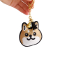 Preview: Shiba-Dog Face Aufnäher Schlüsselanhänger bei Tokyo Design Studio (Bild 3 von 3)