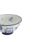 Preview: Rice Bowl Kawaii Lucky Cat Blue, White, Porcelain, 300 ml, Item No. 33210