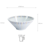 Preview: TDS, Ramen Bowl, Melamine Tokusa, Ø 19.3x9cm 1200ml, Item No. 33273