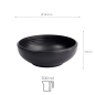 Preview: TDS, Salad-Bowl, Melamine Iwate Black, Ø 16.4x5.8cm 700ml, Item No. 33281