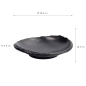 Preview: TDS, Plate, Melamine Iwate Black, Ø 18.5x18.3x4.5cm, Item No. 33282