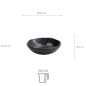 Preview: TDS, Sauce Bowl, Melamine Iwate Black, Ø 8.2x8.2x2.3cm 50ml, Item No. 33283