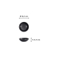 Preview: Sauce Bowl Iwate Black, Melamine, Ø 8.2 cm, Item No. 33283
