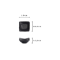 Preview: Saucenschale Iwate Black, Melamin, 70 ml, Art.-Nr. 33284