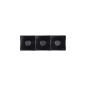 Preview: Sauce Dish with 3 Compartments Iwate Black, Melamine, 18.7 × 6.2 × 4.4 cm, Item No. 33287