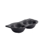 Preview: TDS, Saucenschale, Melamine Iwate Black, 2Stk, 19,2x9,4x3,6cm 110ml, Art.-Nr. 33288
