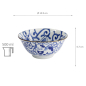 Preview: TDS, Tayo Bowl, Kawaii Cat Neko, Blue, Ø 14.9x6.7cm 500ml, Item No. 33414