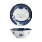 Preview: Ramen Bowl Kawaii Cat Neko Blue, Porcelain, 1 L