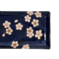 Preview: TDS, Rectangular Plate, Sakura, Navy, 28.5x12.5cm, Item No. 33490