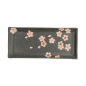 Preview: TDS, Rechteckiger Teller, Sakura, Schwarz, 28,5x12,5cm, Art.-Nr. 33491