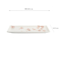 Preview: TDS, Rechteckiger Teller, Sakura, Weiß, 28,5x12,5cm, Art.-Nr. 33492