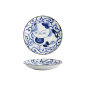 Preview: Plate Kawaii Cat Neko Blue, White, Porcelain, &Oslash; 16.7 cm