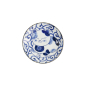 Preview: Plate Kawaii Cat Neko Blue, White, Porcelain, Ø 16.7 cm, Item No. 33497