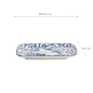 Preview: Blue Sakura Rechteckiger Teller bei Tokyo Design Studio (Bild 6 von 6)