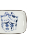 Preview: Rechteckiger Teller Kawaii Cat Neko G Blau/Weiß, Porzellan, 16,3 × 10,2 cm, Art.-Nr. 33504