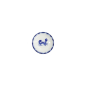Preview: Sauce Bowl Crab Blue, White, Porcelain, Ø 9 cm, Item No. 33558