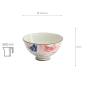 Preview: TDS, Reis Schale, Kawaii Origami Crane, Ø 11,5 x 6 cm 300ml , Rot,  Art.-Nr. 33591