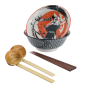 Preview: TDS, Ramen Bowl Gift Set, Asakusa, 6Pcs, Ø 20.5x8cm 1250ml, Item No. 33607