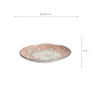 Preview: TDS, Plate, Mixed Bowls, Crane, Pink Ø 16.5x2cm, Item No. 33712