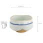 Preview: TDS, Matcha Bowl, Gosu White, Ø 11.5x7.5cm, 500ml, Item No. 33722