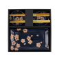 Preview: TDS, Sushi Set, Sakura, mit Chopsticks, 6tlg, Navy, 22x13x2cm & 8,5x3,4cm, Art.-Nr. 33759