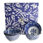Preview: Tayo Bowl Gift Set Hana Blue White, Porcelain, 500 ml