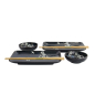 Preview: Sushi Set Cobalt Blue Sakura, 6pcs, Porcelain, Item No. 33821