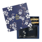 Preview: TDS, Sushi Set, Cobalt Blue Sakura, Geschenkset, 6 Stk mit Essstäbchen, Art.-Nr. 33821