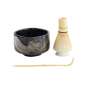 Preview: TDS, Matcha Geschenkset, Black Brush, 4Stk, Ø 12x7,5cm , Art.-Nr. 33975