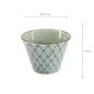 Preview: TDS, Mashiko becher, Amime, Ø 7,5x5,3 cm Blau, Art.-Nr. 34016